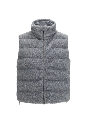 Herno quilted teddy-texture gilet - Grey