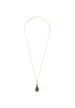 TOTEME Jade drop-pendant necklace - Gold