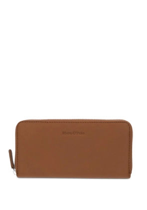 Marc O'Polo logo-debossed zip-around wallet - Brown