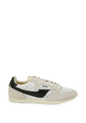 Autry Windspin Low knitted suede sneakers - White