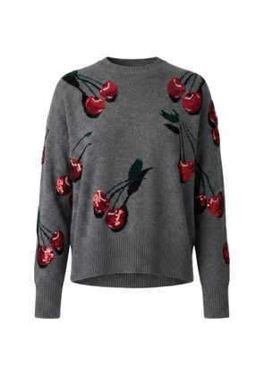 Monse cherry-motif sweater - Grey