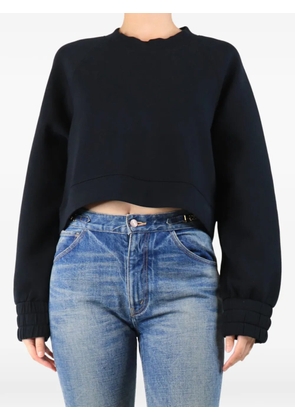 Veronica Beard cropped scuba sweater - Black