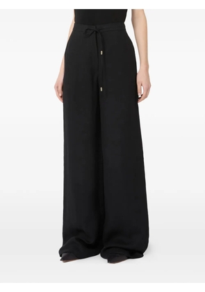Max Mara Mstpelota drawstring linen trousers - Black