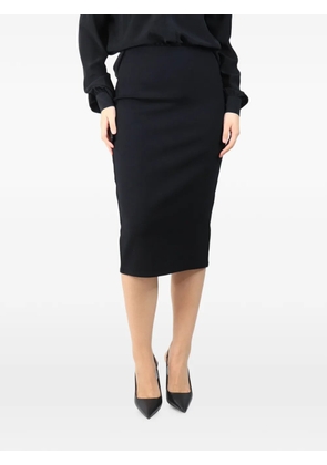 The Row Pre-Owned stretch midi pencil skirt - Black