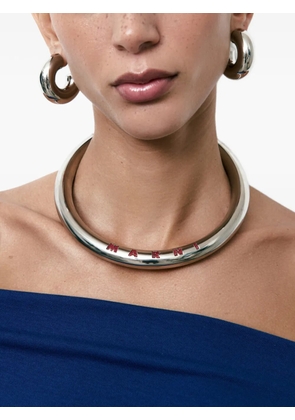 Marni logo-detail choker necklace - Silver