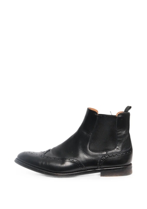 Church's perforated-detail ankle boots - Black