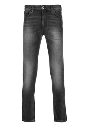 Emporio Armani logo-patch skinny jeans - Black