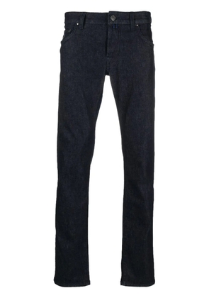 Jacob Cohën embroidered-logo straight-leg jeans - Blue