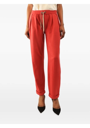 Brunello Cucinelli Vintage pleated drawstring trousers - Red