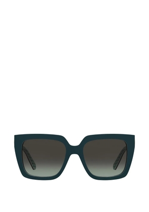 Love Moschino square-frame logo-plaque sunglasses - Green