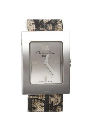 Christian Dior Pre-Owned Malice monogram-strap 19mm watch - Silver
