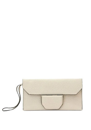 AllSaints leather clutch bag - Neutrals