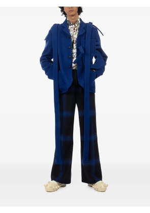 Walter Van Beirendonck Alien boxy deconstructed blazer - Blue