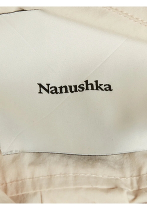 Nanushka cut-out oversized shirt - Neutrals