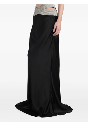 Nuè crystal-embellished cut-out skirt - Black