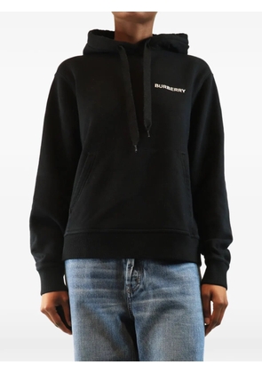 Burberry Pre-Owned logo-print hoodie - Black