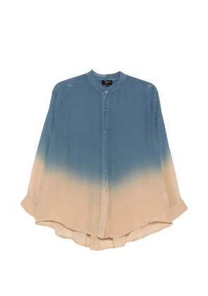 RAGA buttoned band-collar shirt - Blue