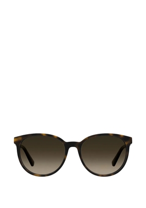Love Moschino tortoiseshell-effect round-frame sunglasses - Brown