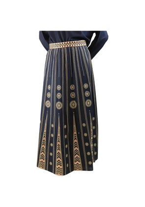 Emporio Sirenuse embroidered maxi skirt - Blue