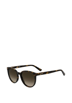 Love Moschino tortoiseshell-effect round-frame sunglasses - Brown