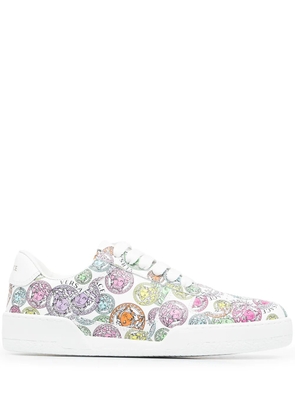 Versace Medusa print lace-up sneakers - White