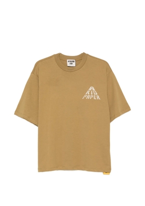 A Paper Kid logo-print cotton T-shirt - Green