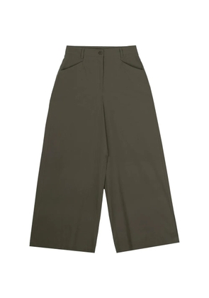 MOUTAKI wide-leg trousers - Green