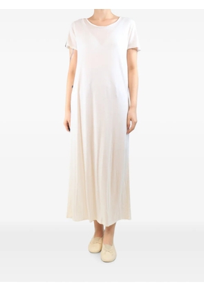 The Row Pre-Owned short-sleeved T-shirt maxi dress - White