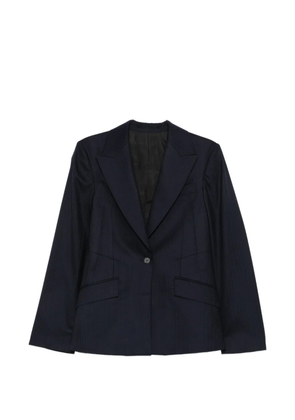 Kiko Kostadinov pinstripe-pattern single-breasted blazer - Blue