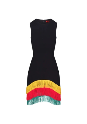 Simon Miller Bowie fringe-trimmed mini dress - Black