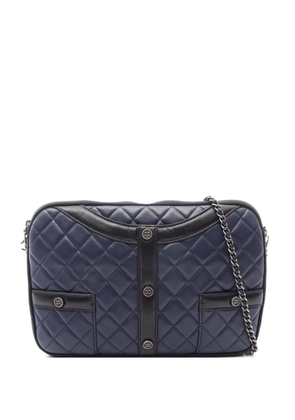 CHANEL Pre-Owned 2010s Girl Chanel quilted shoulder bag - Blue