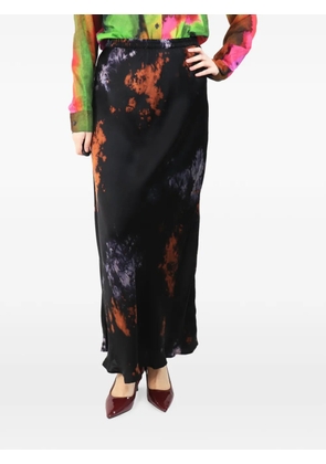 Mes Demoiselles Ducifer abstract-print maxi skirt - Black