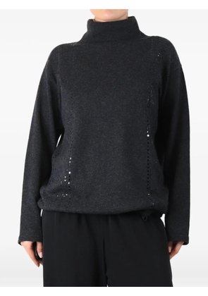 Akris sequin-embellished sweater - Grey