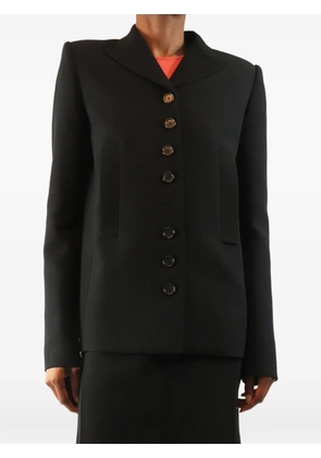 KHAITE Pre-Owned Saraphina button-front blazer - Black