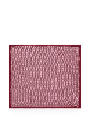 Zegna open-knit pocket square - Red