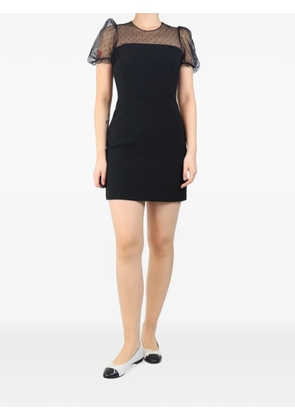 Red Valentino Vintage net-sleeve mini dress - Black