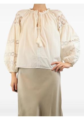 Ulla Johnson crochet-detail blouse - Neutrals
