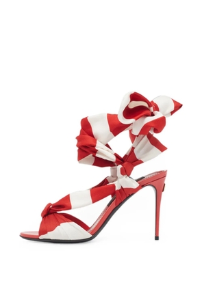Dolce & Gabbana Pre-Owned Portofino ankle wrap sandals - Red