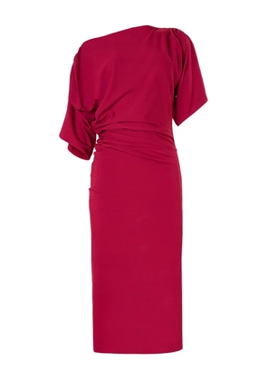 Wolford drape midi dress - Red