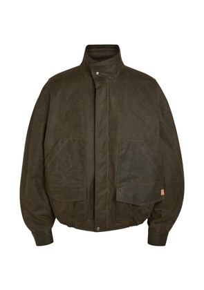 CALVIN KLEIN COLLECTION high-neck flap-pocket jacket - Green
