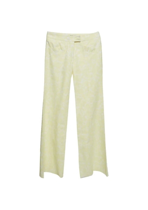 Chloé Pre-Owned printed wide-leg jeans - Yellow