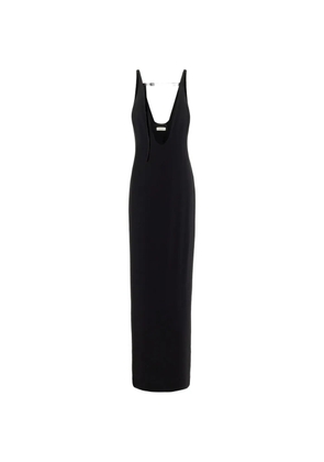 Grace Ling Pillar belted maxi dress - Black