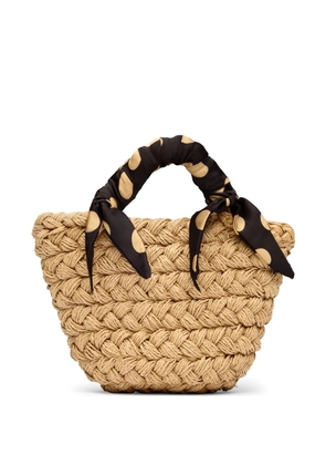 Simon Miller woven basket mini bag - Neutrals