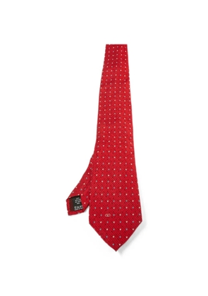 Valentino Garavani Pre-Owned jacquard-woven tie - Red