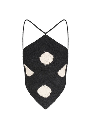 Simon Miller Kit polka-dot crochet top - Black