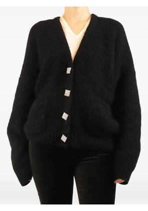 Alessandra Rich oversized knit cardigan - Black