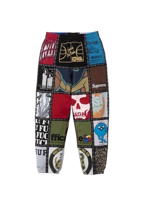 Supreme Number (N)ine patchwork track pants - Red