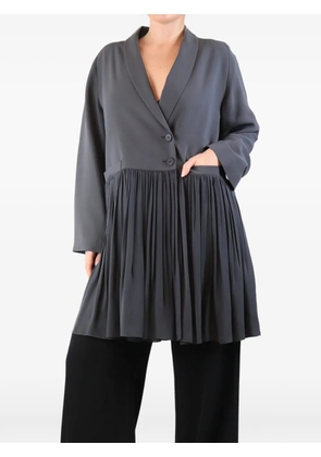 Nanette Lepore pleated longline coat - Grey