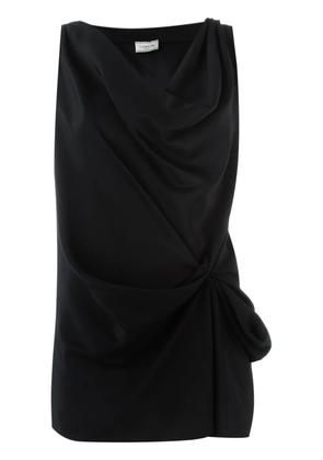 Lanvin draped knot-detail blouse - Black