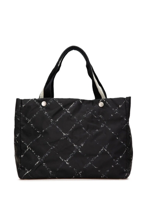 CHANEL Pre-Owned 2000-2002 Old Travel Line Nylon tote bag - Black